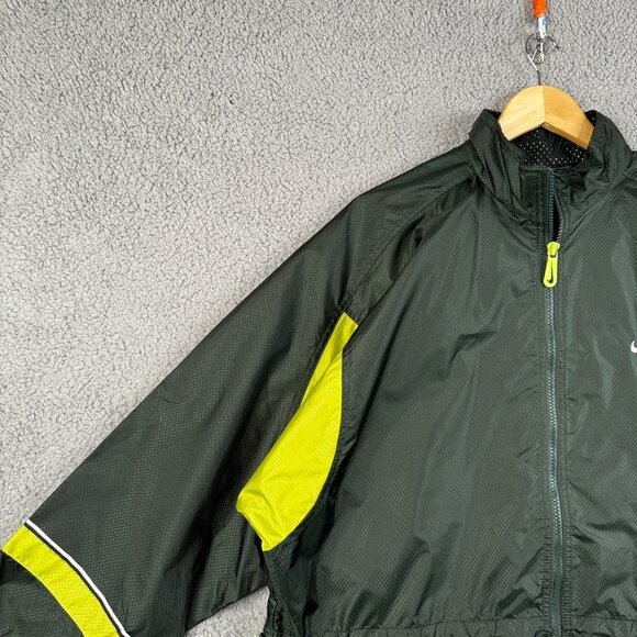 Nike Jacket Women’s Size Medium Green Vintage Classic Loose Fit Wind Breaker - Picture 7 of 16